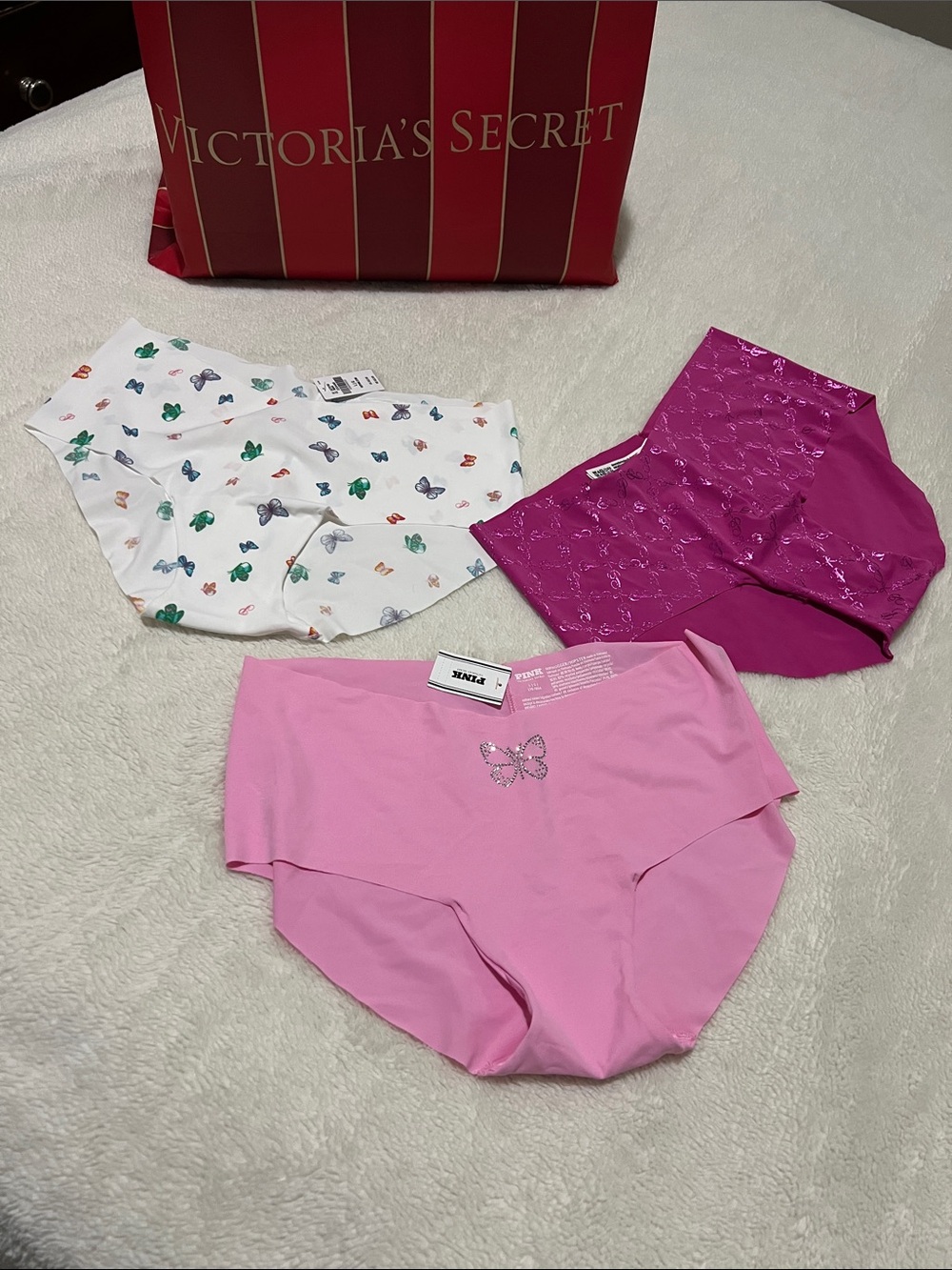NWT Victoria's Secret Pink Bundle of 3 underwear size L
